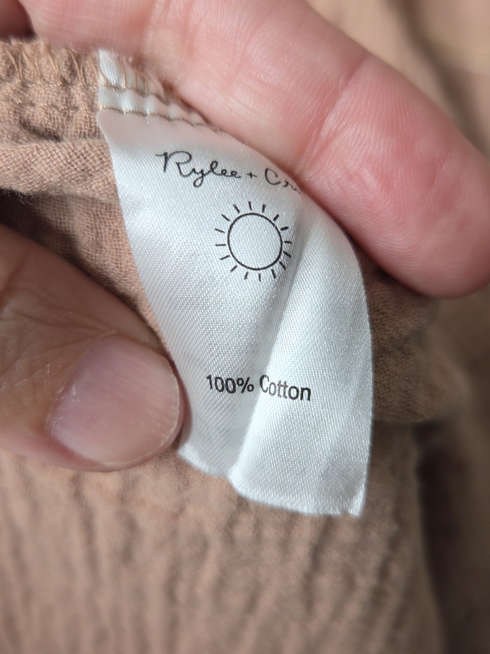 Rylee + Cru Dusty Rose 100% Cotton Maxi Dress - Picture 9 of 9